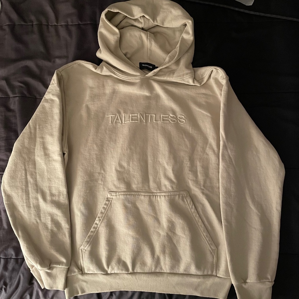 TALENTLESS Mens Hoodie Circle Logo Embroidered